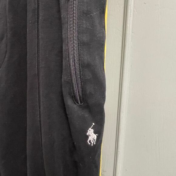 Ralph Lauren Performance Mens Medium Sweatpants Black Yellow Pull On Preppy - Picture 3 of 5